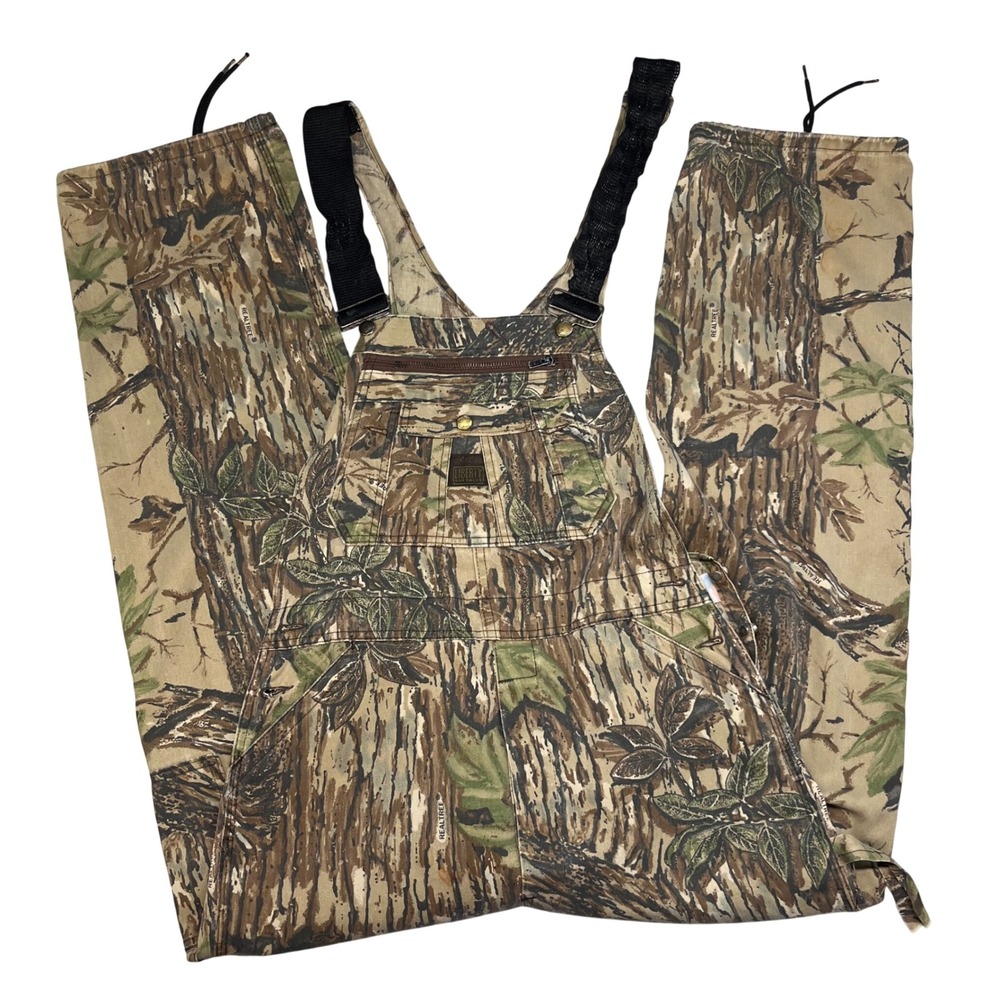 Liberty Overalls Mens Realtree Camo Bib Hunting Workwear USA 34x31